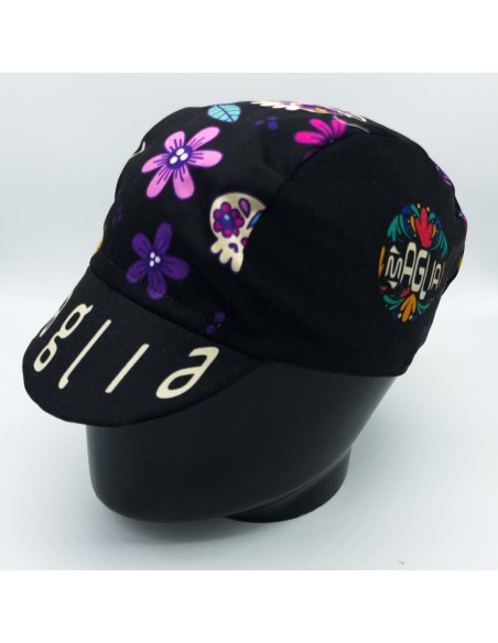 Gorra Ciclismo Flower Skull